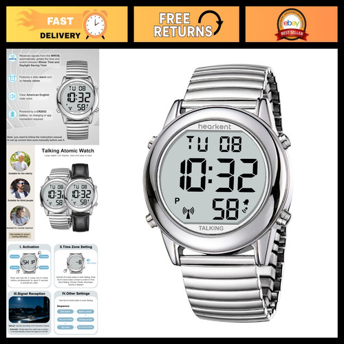 Large digital talking watch - digital,
