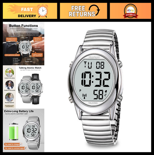 Large digital talking watch - large,